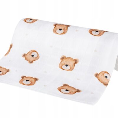 Bambusová plienka 75x75cm, lux, Medvedík
