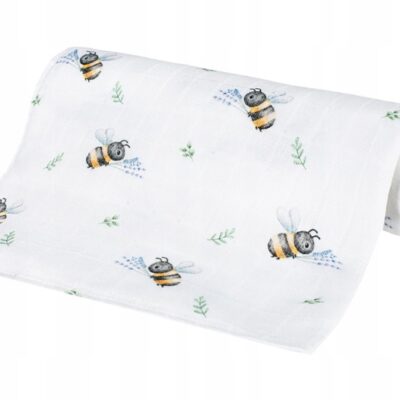 Bambusová plienka 75x75cm, lux, Včielky