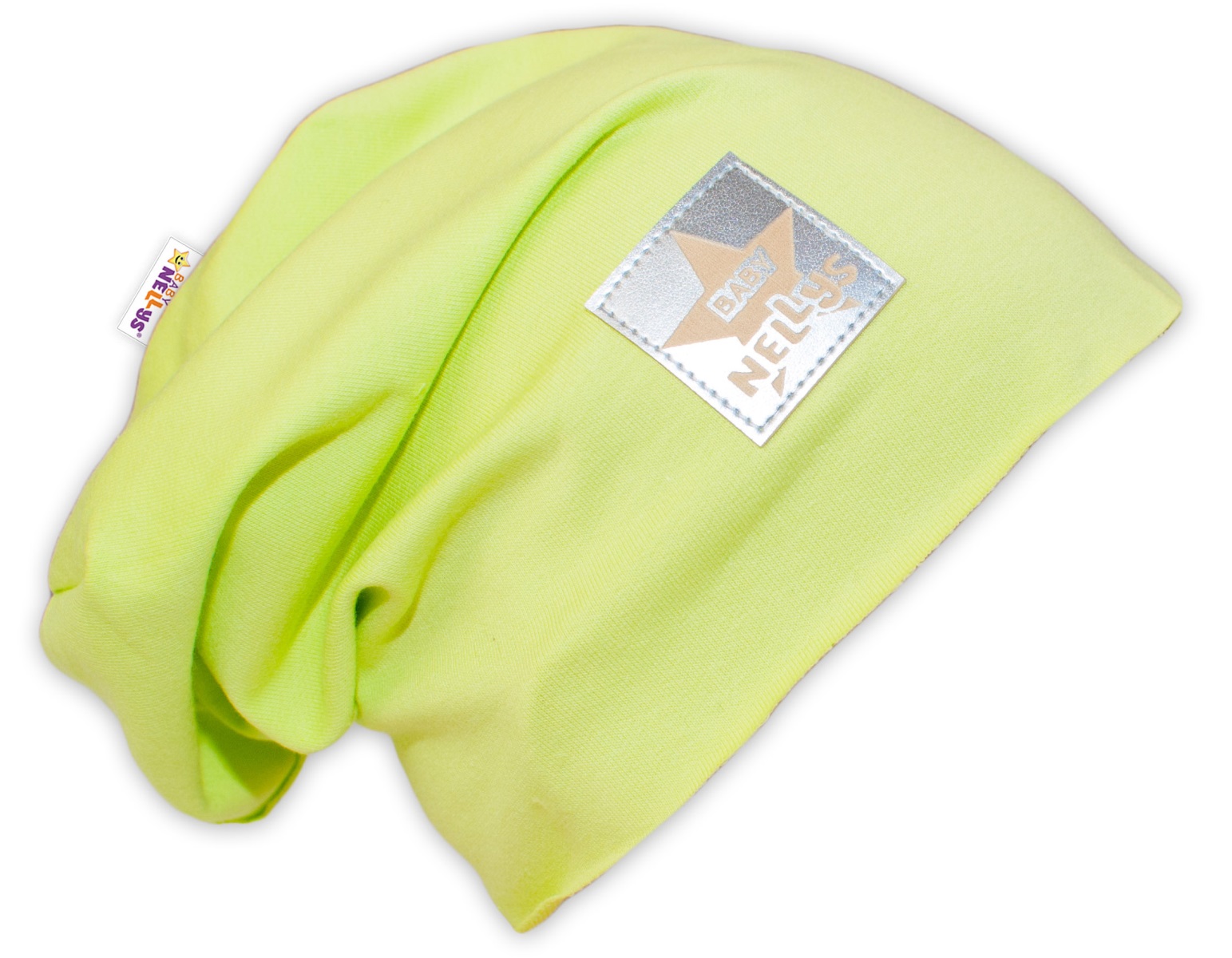 Bavlnená čiapočka Baby Nellys ® - limetka, vel. 104/128