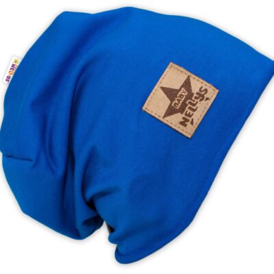 Bavlnená čiapočka Baby Nellys ® - tm. modrá, vel. 92/98