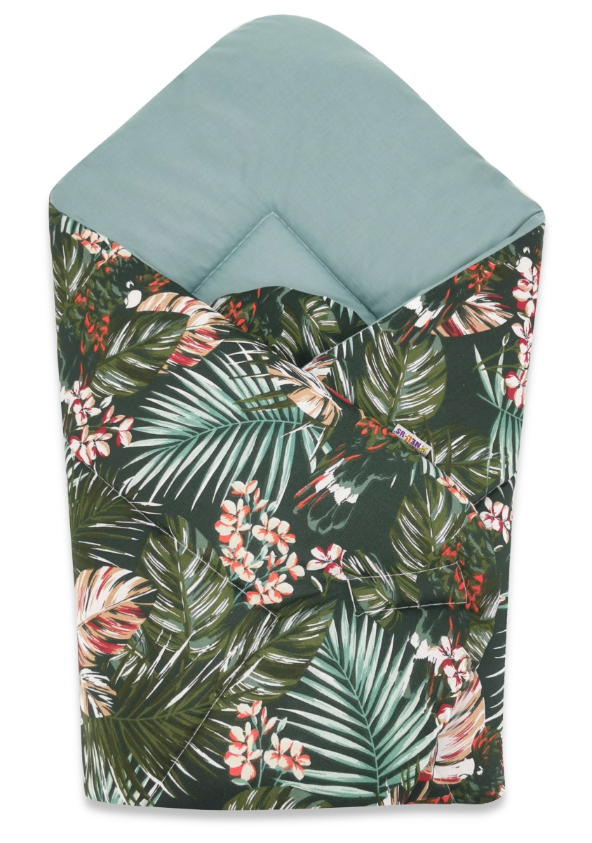 Baby Nellys: Novorodenecká zavinovačka Papagáj (zelená)