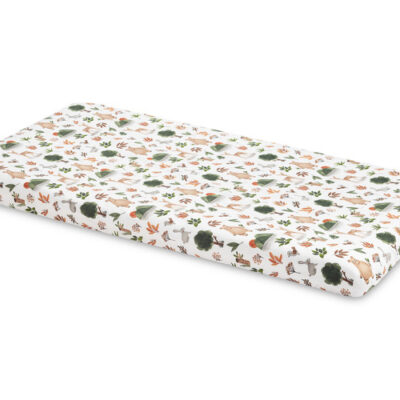 Bavlnená prestieradlo do postieľky 120x60cm - Lesná príroda