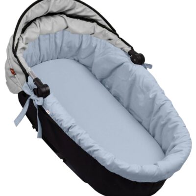 Bavlnená vložka do kočíkov/koše s penovým matracom, Baby Nellys, jeans
