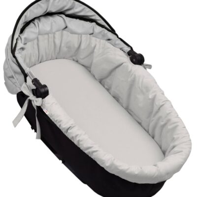 Bavlnená vložka do kočíkov/koše s penovým matracom, Baby Nellys, šedá