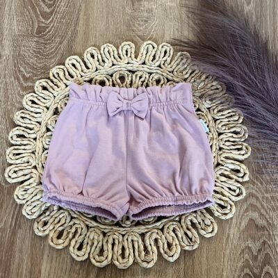 Bavlnené kraťasky s mašličkou Mamatti, Puntík, púdrové, veľ. 110