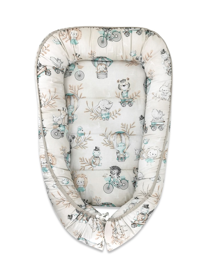 Obojstranné hniezdočko ZOO na cestách (cappuccino/mätová)