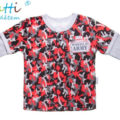 Bavlnené tričko / polo Mamatti - ARMY, veľ. 80