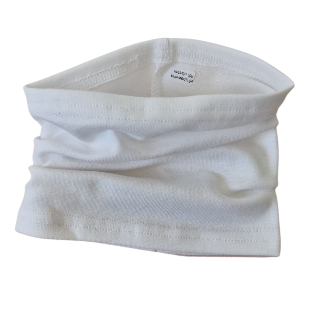 Bavlnený nákrčník - biely