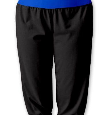 Be MaaMaa Športové 3/4 legíny CAPRI - čierne / tm.modrá