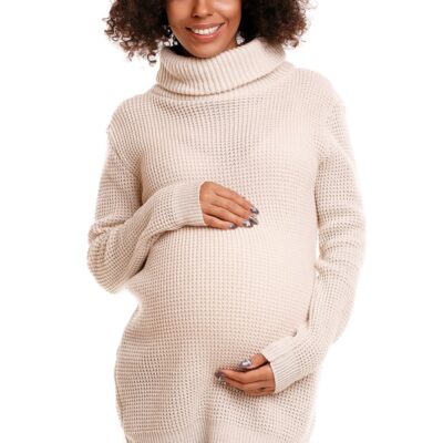 Be MaaMaa: Sv. béžový svetrík POLY (L/XL)