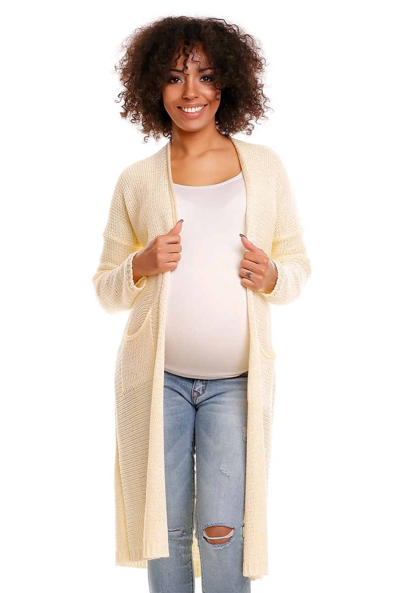 Be MaaMaa: Žltý sveter s vreckami MERY