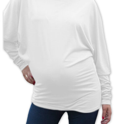 Be MaaMaa: Biela tehotenská tunika