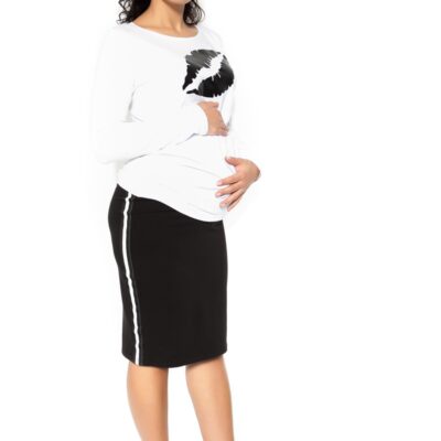 Be MaaMaa Tehotenská sukňa ELLY - športová - čierna - M