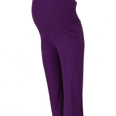 Be MaaMaa Tehotenské 3/4 tepláky s elastickým pásom - fialová
