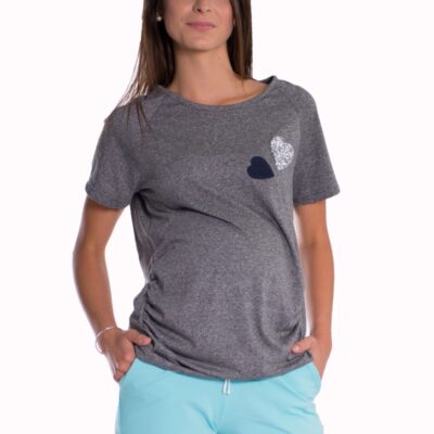 Be MaaMaa Tehotenské, bavlnené kraťasy s odpárateľným pásom - mäta, vel. M