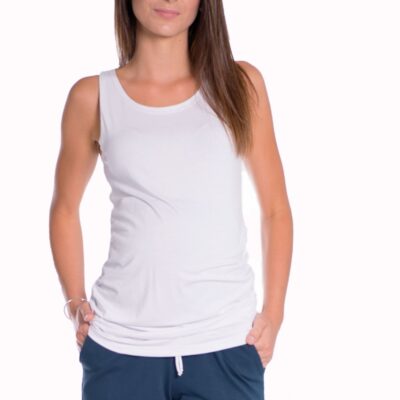 Be MaaMaa Tehotenské, bavlnené kraťasy s odpárateľným pásom - navy, vel´. S