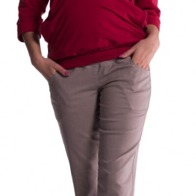 Be MaaMaa Tehotenské nohavice - béžové