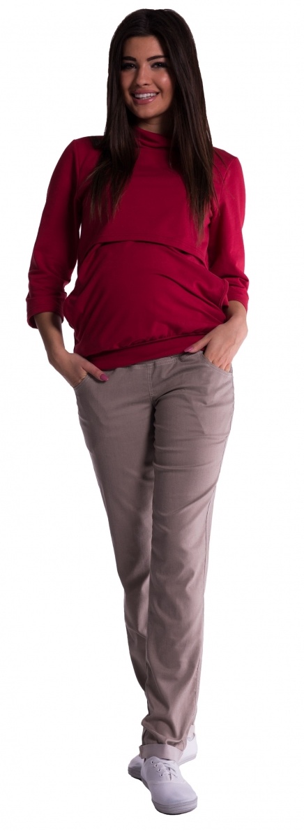 Be MaaMaa Tehotenské nohavice - béžové