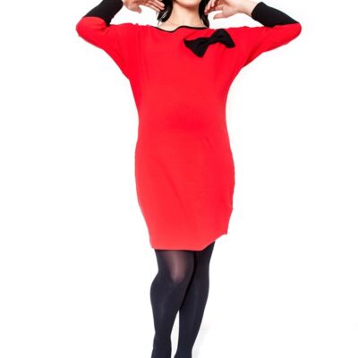 Be MaaMaa Tehotenské šaty / tunika EMMA - červená