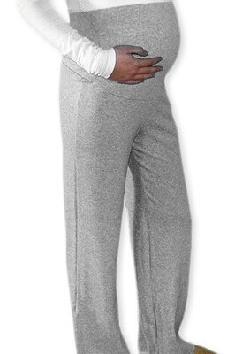 Be MaaMaa Tehotenské tepláky - sivý melír