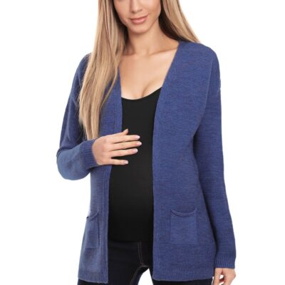 Be MaaMaa: Tehotenský sveter/kardigán (jeans)