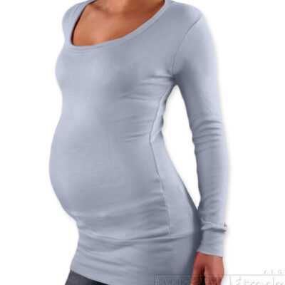 Be MaaMaa Tričko, tunika nielen pre tehotné Nelly - šedá