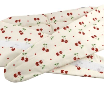 Bedrový nahrievací pás s čerešňovými kôstkami, termofor - Cherry life, ecru