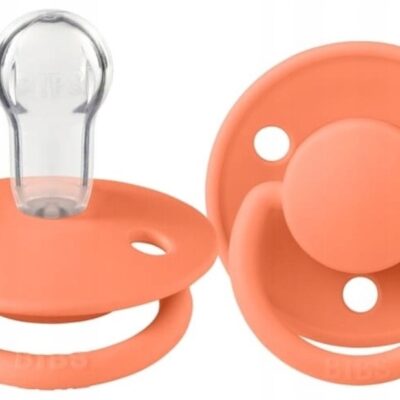 BIBS DE LUX: Silikónový cumlík 0-36m (marhuľový)