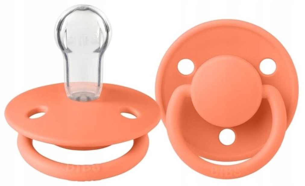 BIBS DE LUX: Silikónový cumlík 0-36m (marhuľový)