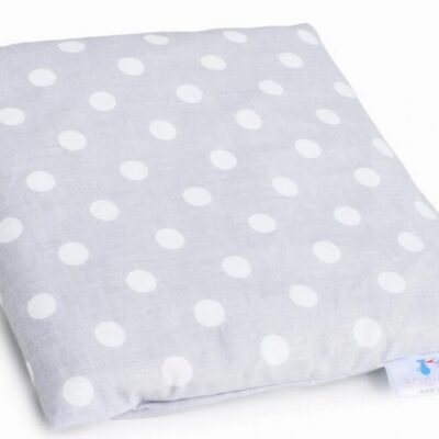 BocioLand: Veľký vankúšik Bodky (sivý) s kôstkami