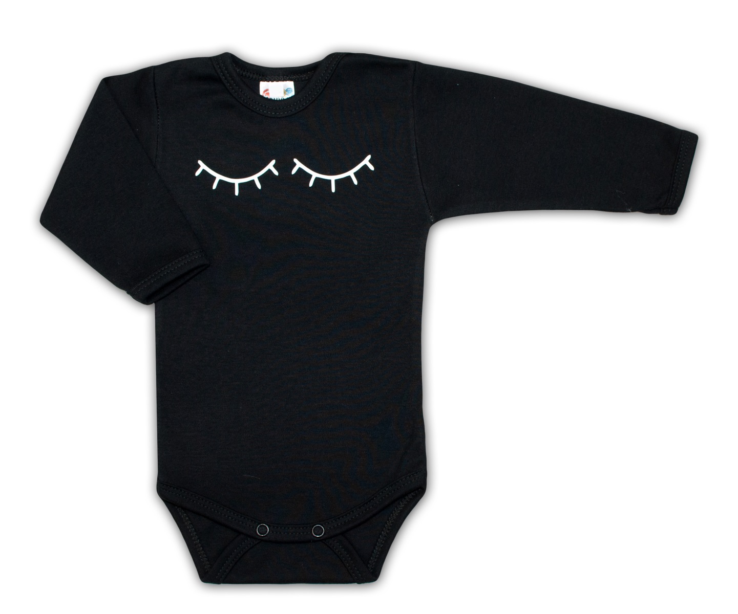 Body dlhý rukáv Dejna Spiace oči - čierne, vel. 68