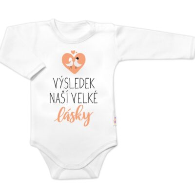 Body dlhý rukáv, Výsledek naší velké lásky, Baby Nellys, biele