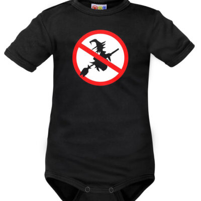 Body krátký rukáv Dejna No Witch - čierne, veľ. 80