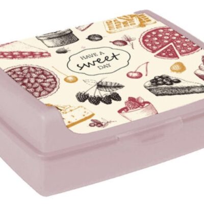 Box na desiatu Sweet Day midi 1l (ružový)