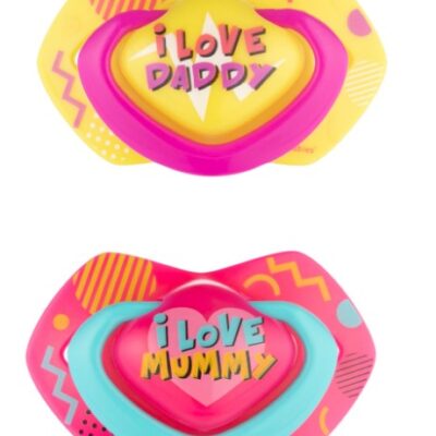 Canpol Babies: Cumlíky +18m Neon Love Baby (ružová/žltá, 2ks)