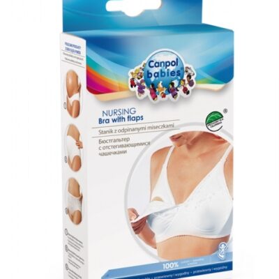 Canpol babies: Biela dojčiaca podprsenka (85A)