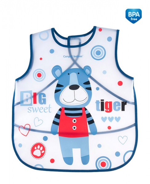 Canpol babies: Plastový podbradník Puppets (modrý)