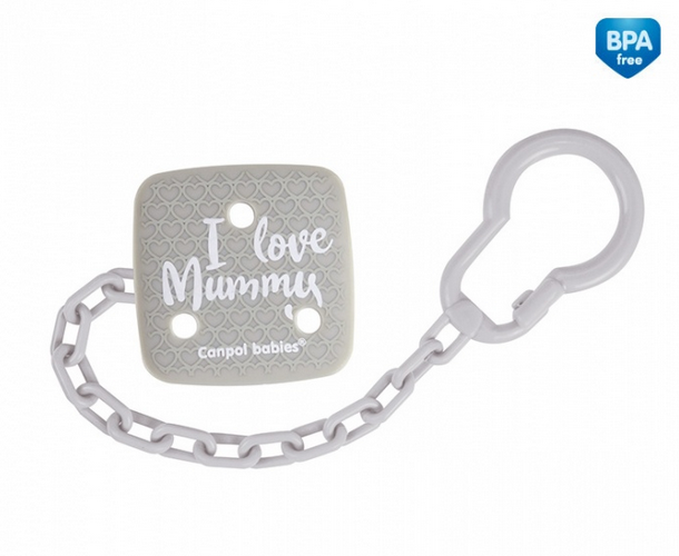 Canpol babies: Retiazka na cumlík I Love Mummy