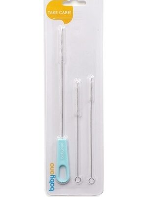 Čistiace štetce na slamky - 3ks