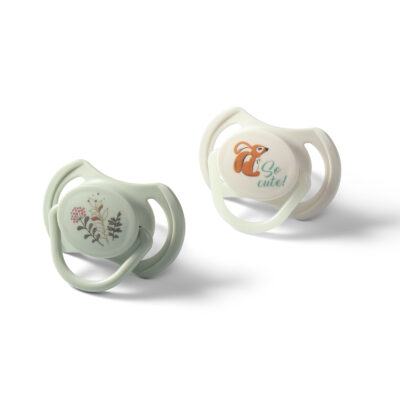 Cumlík silikónový, symertický tvar, 6-18m, 2 ks - So Cute