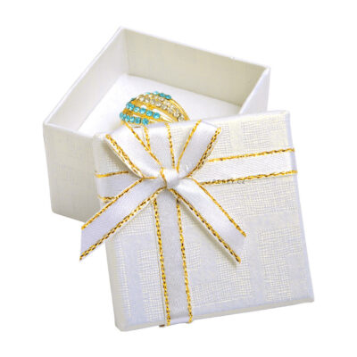 Darčeková krabička na šperky, biela