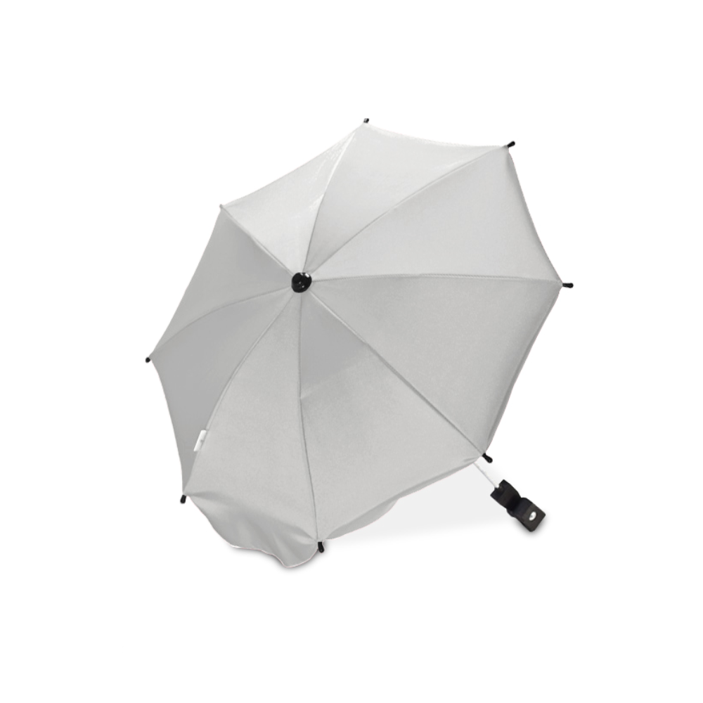 Dáždnik/slnečník ku kočíku - biela s nádychom šedej