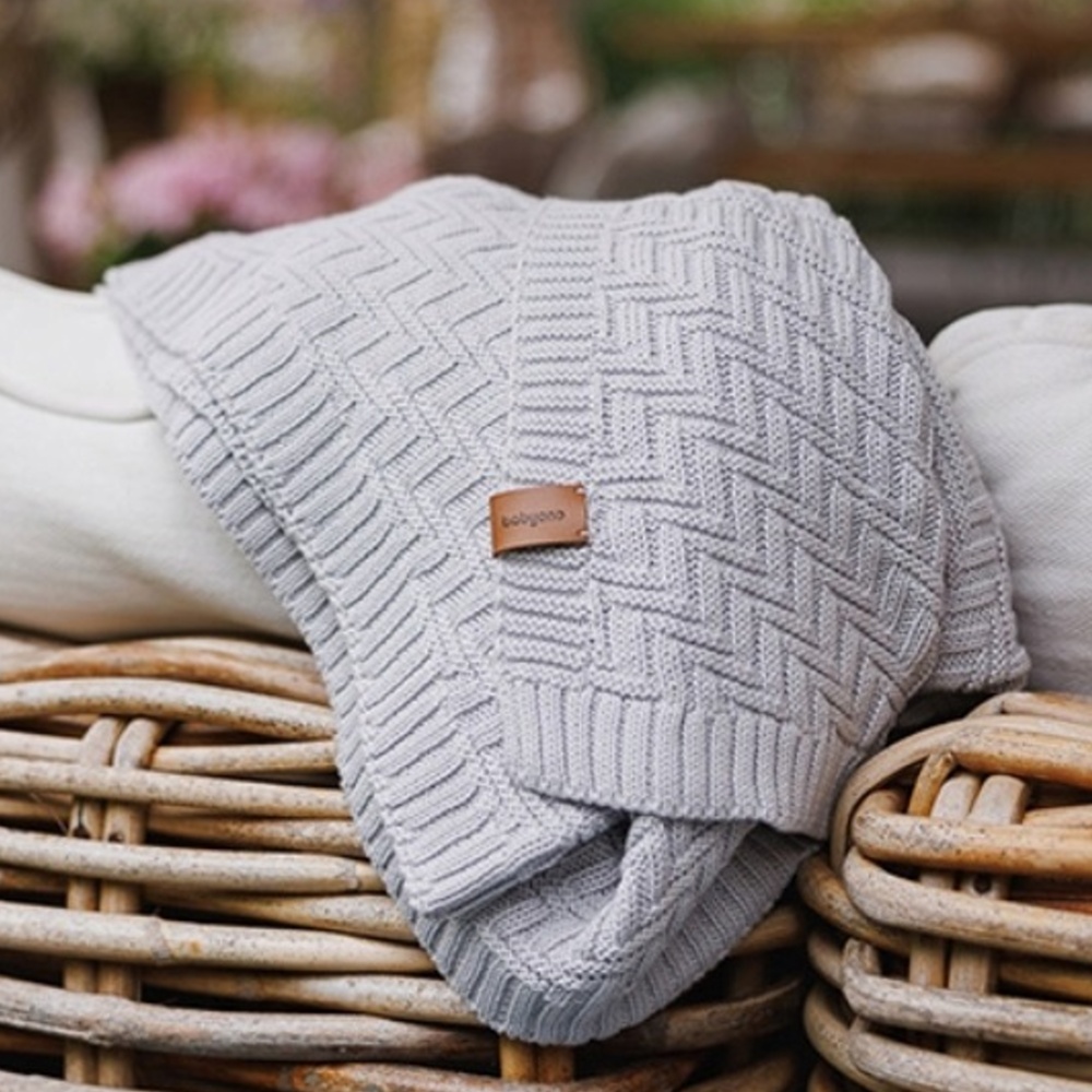 Detská bavlnená deka, 75x100cm - šedá – Obrázok 4