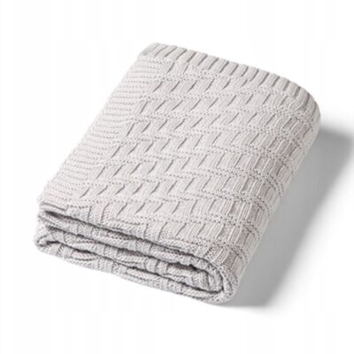 Detská bavlnená deka, 75x100cm - šedá