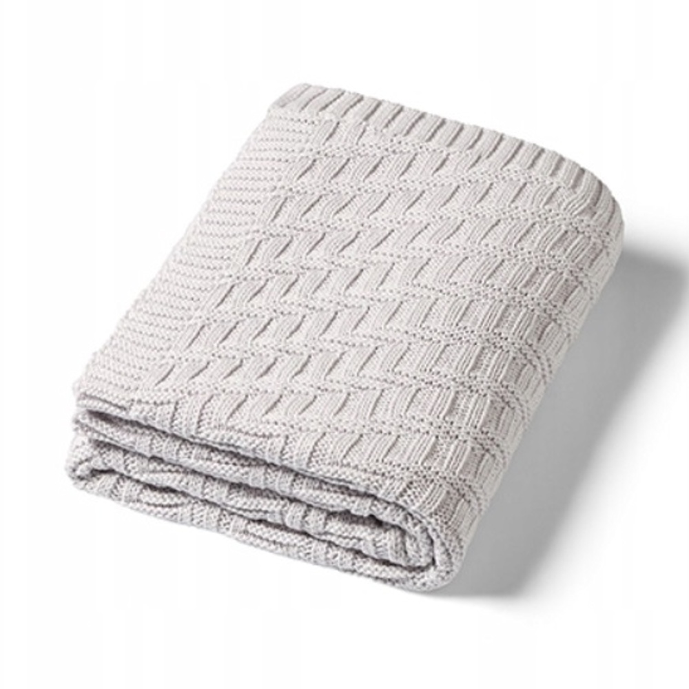 Detská bavlnená deka, 75x100cm - šedá