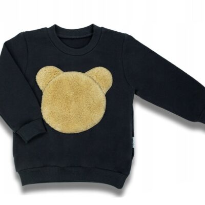 Detská bavlnená mikina Nicol, Bear, grafit