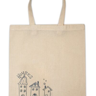 Detská bavlnená taška na vyfarbenie Domčeky