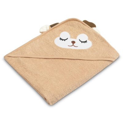 Detská osuška 100x100cm, froté bavlna, Srnka - béžová, hnedá