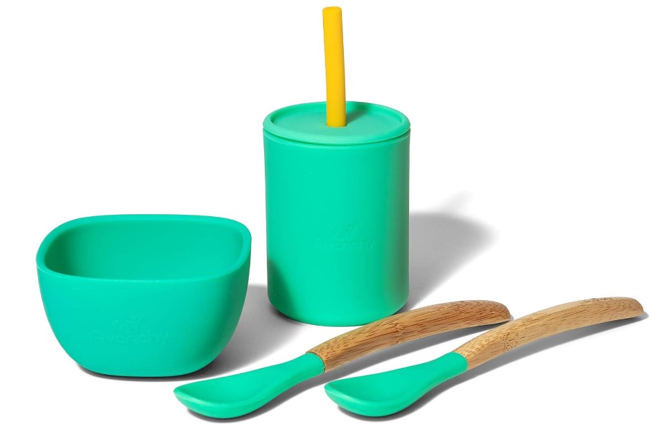 Detská sada riadu Avanchy Family, zelená