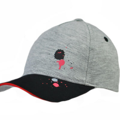 Detská šiltovka Baby Nellys, Škvrna - sivá/čierna, veľ. 80/86, obvod 42-46cm